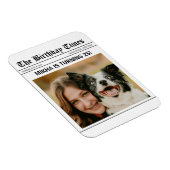 Birthday News Paper Magneet (Rechterzijde)