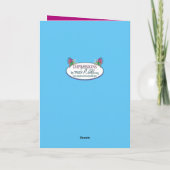 Birthday Niece Magical Colorful Butterfly Fairy Kaart (Achterkant)