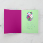 Birthday Niece Magical Colorful Butterfly Fairy Kaart (Binnen)