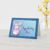 BIRTHDAY - Niece - SNEEUWVRIJ - MAGISCH Kaart (Gele Bloem)