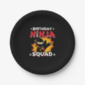 Birthday Ninja Squad Party Theme - Ninja Birthday Papieren Bordje (Voorkant)