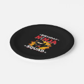 Birthday Ninja Squad Party Theme - Ninja Birthday Papieren Bordje (Gekanteld)