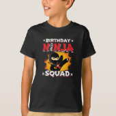 Birthday Ninja Squad Party Theme - Ninja Birthday T-shirt (Voorkant)