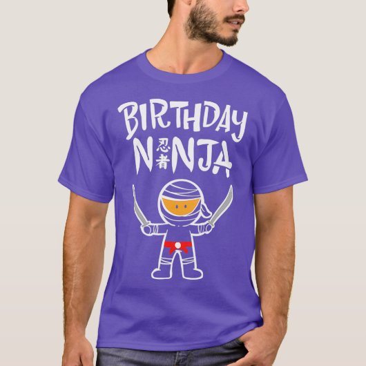 Birthday Ninja T-shirt (Voorkant)