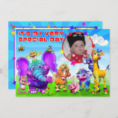 Birthday nodigt u uit met "The GiggleBellies" Kaart (Voorkant / Achterkant)