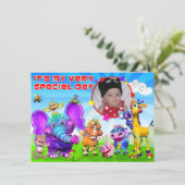 Birthday nodigt u uit met "The GiggleBellies" Kaart (Staand voorkant)