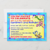 Birthday nodigt u uit met "The GiggleBellies" Kaart (Achterkant)