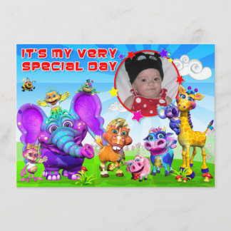 Birthday nodigt u uit met "The GiggleBellies" Kaart