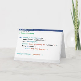 Birthday Notitieblok Computer Programmer Coder For Kaart