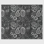 Birthday Number Word Cloud 60 D ID270 Cadeaupapier (Vlak)