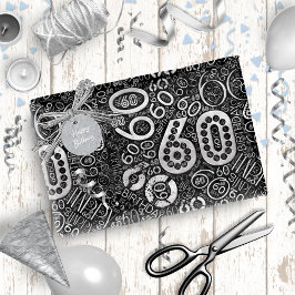 Birthday Number Word Cloud 60 D ID270 Cadeaupapier