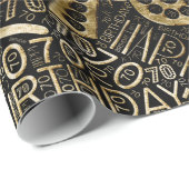 Birthday Number Word Cloud 70 C ID270 Cadeaupapier (Rol Hoek)