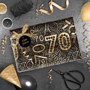 Birthday Number Word Cloud 70 C ID270 Cadeaupapier