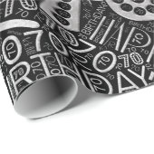 Birthday Number Word Cloud 70 D-ID270 Cadeaupapier (Rol Hoek)