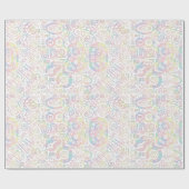 Birthday Number Word Cloud Achttig A ID270 Cadeaupapier (Vlak)