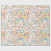 Birthday Number Word Cloud Eight B ID270 Cadeaupapier (Vlak)