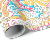 Birthday Number Word Cloud Eight B ID270 Cadeaupapier (Rol Hoek)