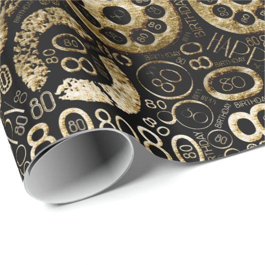 Birthday Number Word Cloud Eight C ID270 Cadeaupapier (Rol Hoek)