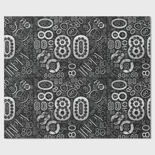 Birthday Number Word Cloud Eight D ID270 Cadeaupapier (Vlak)