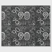 Birthday Number Word Cloud N90 D ID270 Cadeaupapier (Vlak)