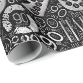 Birthday Number Word Cloud N90 D ID270 Cadeaupapier (Rol Hoek)