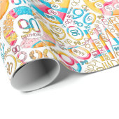 Birthday Number Word Cloud Negety B ID270 Cadeaupapier (Rol Hoek)