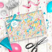 Birthday Number Word Cloud Negety B ID270 Cadeaupapier