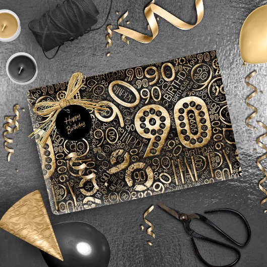 Birthday Number Word Cloud Negety C ID270 Cadeaupapier