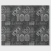 Birthday Number Word Cloud One Hundred D-ID270 Cadeaupapier (Vlak)