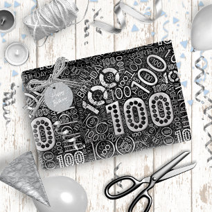 Birthday Number Word Cloud One Hundred D-ID270 Cadeaupapier