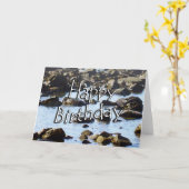 Birthday Ocean Kaart (Gele Bloem)