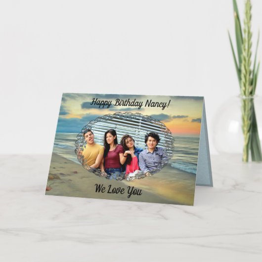 Birthday Ocean Sunset 0735 Kaart (Voorkant)