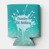 Birthday ocean water splash kids party blikjeskoeler (Achterkant)