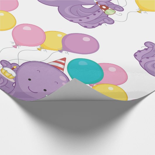 Birthday Octopus Cadeaupapier (Hoek)