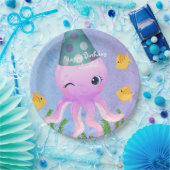 Birthday Octopus Paper Borden Papieren Bordje (Feest)