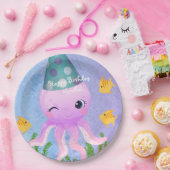 Birthday Octopus Paper Borden Papieren Bordje (Feest)