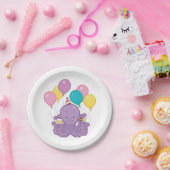 Birthday Octopus Papieren Bordje (Feest)