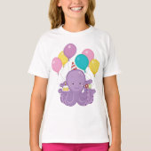Birthday Octopus T-shirt (Voorkant)