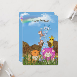 Birthday oerwoud Animals Kaart