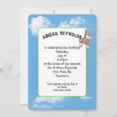 Birthday oerwoud Animals Kaart (Achterkant)