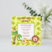 Birthday Oerwouden Kaart (Staand voorkant)