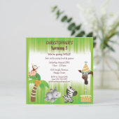 Birthday Oerwouden Kaart (Staand voorkant)