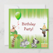 Birthday Oerwouden Kaart (Achterkant)