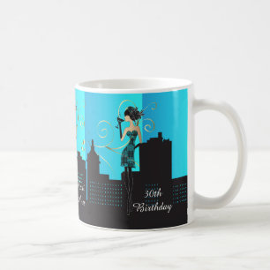 Birthday of Bachelorette Diva Girl - Baby Blue Koffiemok