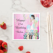 Birthday of Bachelorette Party Diva Princess Girl Servet (Insitu)