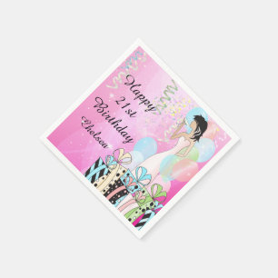 Birthday of Bachelorette Party Diva Princess Girl Servet