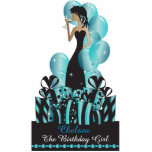 Birthday of Bachelorette Party Diva Princess Girl Staand Fotobeeldje<br><div class="desc">Vrije feestelijke meisjes. Maakt een geweldig gesprek op gang! Deze schattige Tafeltafel/taarttop is een grote hit op haar feestje. Perfect voor haar verjaardag, een Bachelorette Party, een Girl Night Out, etc.. Kies je grootte. ⭐ Dit product is 100% . De grafiek en de tekst kunnen worden geschrapt, worden bewogen, resized,...</div>