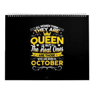 Birthday Oktober Gift   Geboren in oktober koningi Kalender