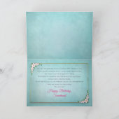 Birthday, onze dochter Delicate Apple Blossom Kaart (Binnen)