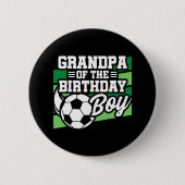 Birthday opa - Boys Voetbal Ronde Button 5,7 Cm (Voorkant)